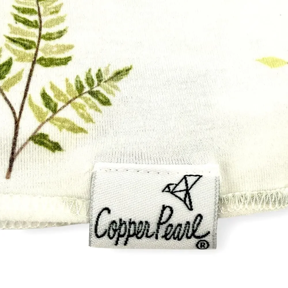 Copper Pearl Floral Botanical Knit Swaddle Blanket 46